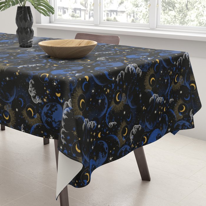 Night sky of stars abstract D Tablecloth Gallery Image 3