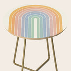 Gradient Arch XIII Retro Mid Century Modern Rainbow Side Table Gallery Image 2