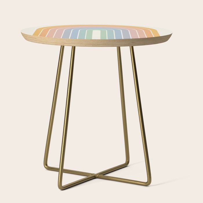 Gradient Arch XIII Retro Mid Century Modern Rainbow Side Table Gallery Image 1