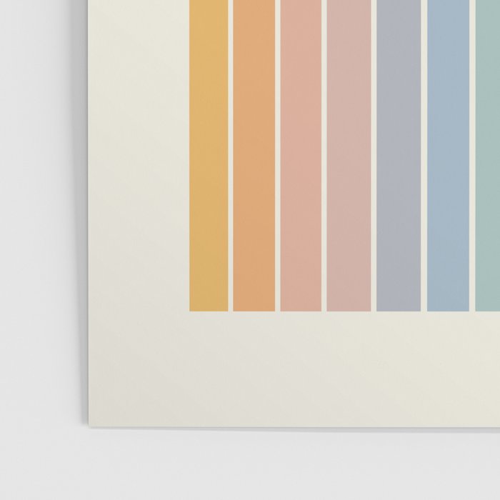 Gradient Arch XIII Retro Mid Century Modern Rainbow Poster Gallery Image 3