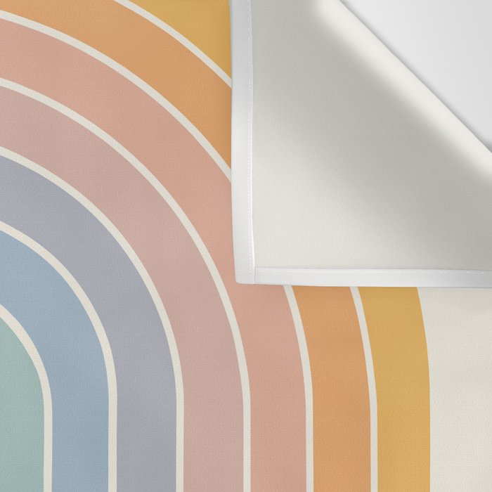 Gradient Arch XIII Retro Mid Century Modern Rainbow Wall Tapestry Gallery Image 3