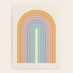 Gradient Arch XIII Retro Mid Century Modern Rainbow Poster Gallery Image 4