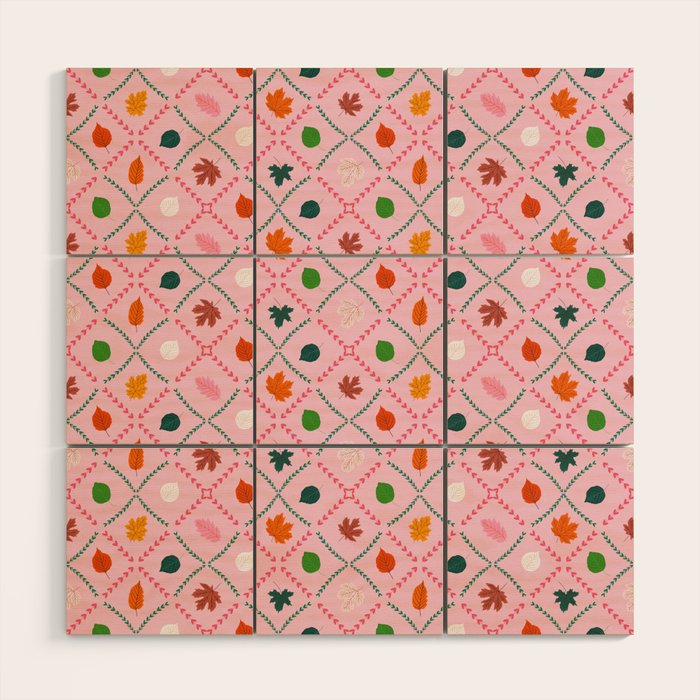 Autumn leaf color Wood Wall Art Gallery Image 1