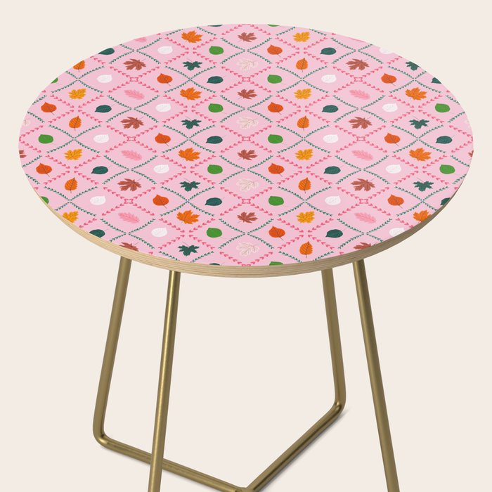 Autumn leaf color Side Table Gallery Image 2
