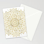 Moroccan Mandala - Gold Palette Stationery Card Gallery Image 2