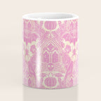 Gothic Halloween Damask - primrose and cream  Coffee Mug Gallery Image 4