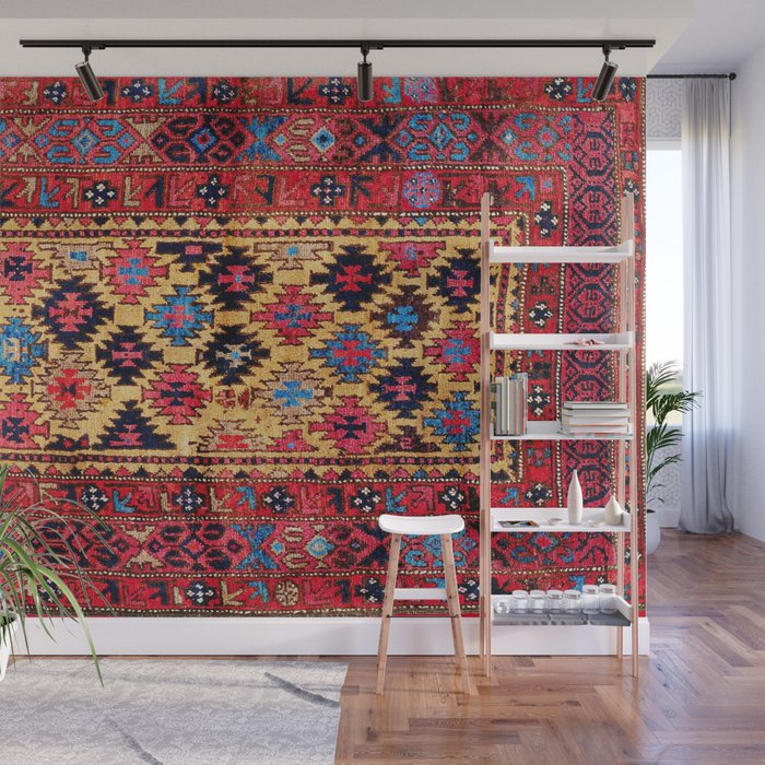 Baluch Khorasan Antique Tribal Persian Rug Print Wall Mural Gallery Image 1