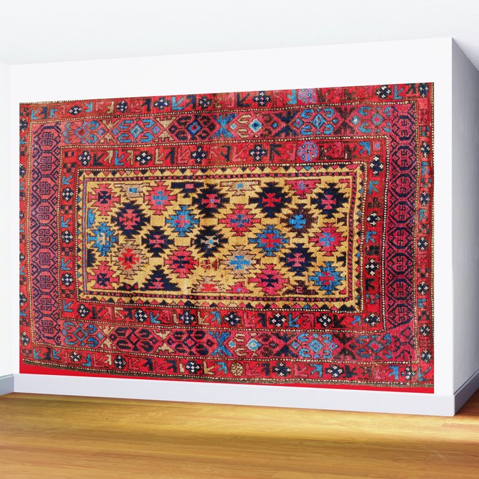 Baluch Khorasan Antique Tribal Persian Rug Print Wall Mural Gallery Image 2