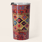 Baluch Khorasan Antique Tribal Persian Rug Print Travel Mug Gallery Image 3