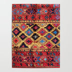 Baluch Khorasan Antique Tribal Persian Rug Print Poster Gallery Image 4
