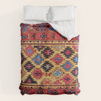 Baluch Khorasan Antique Tribal Persian Rug Print Duvet Cover Gallery Image 6