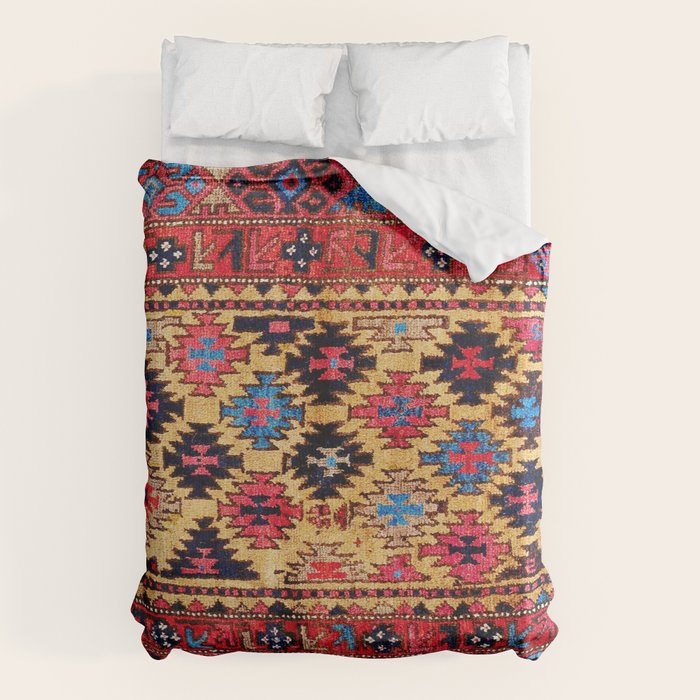 Baluch Khorasan Antique Tribal Persian Rug Print Duvet Cover Gallery Image 1