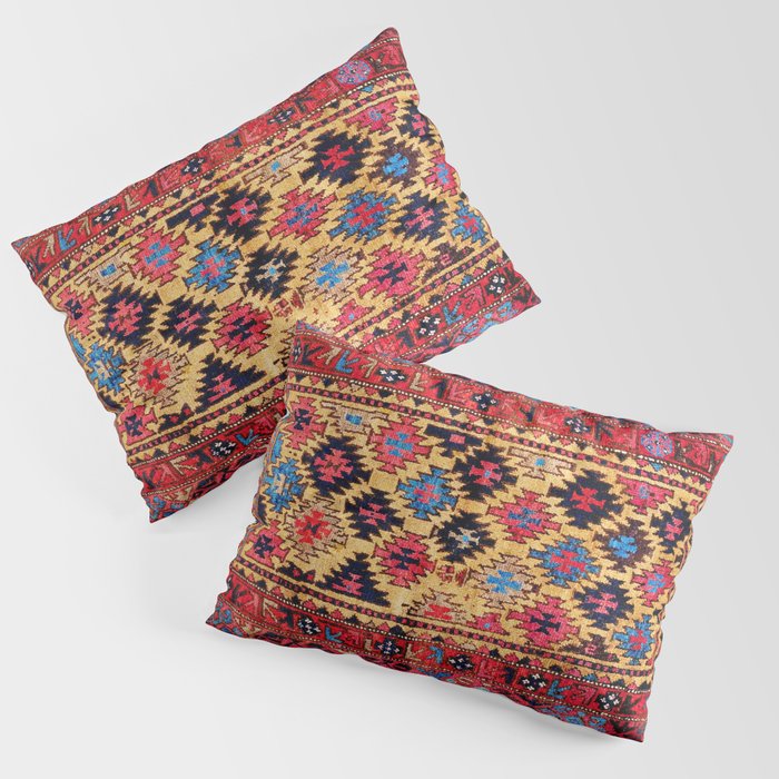 Baluch Khorasan Antique Tribal Persian Rug Print Pillow Sham Gallery Image 1