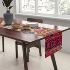 Baluch Khorasan Antique Tribal Persian Rug Print Table Runner Gallery Image 2