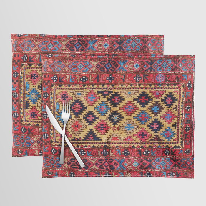 Baluch Khorasan Antique Tribal Persian Rug Print Placemat Gallery Image 1