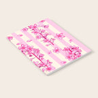 Retro Pink Cherry Blossoms Notebook Gallery Image 2