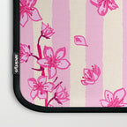 Retro Pink Cherry Blossoms Laptop Sleeve Gallery Image 3