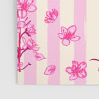Retro Pink Cherry Blossoms Poster Gallery Image 3