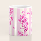 Retro Pink Cherry Blossoms Coffee Mug Gallery Image 4