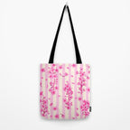 Retro Pink Cherry Blossoms Tote Bag Gallery Image 2