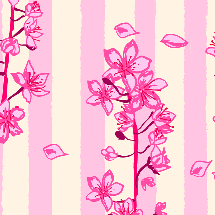 Retro Pink Cherry Blossoms Coffee Mug Gallery Image 2