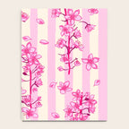 Retro Pink Cherry Blossoms Notebook Gallery Image 4