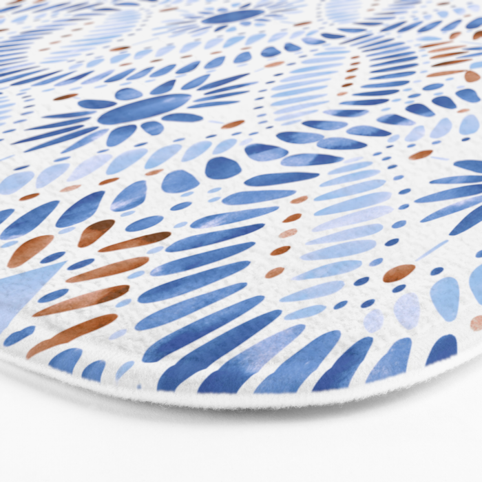 Boho Tiles Mandala Bath Mat Gallery Image 3