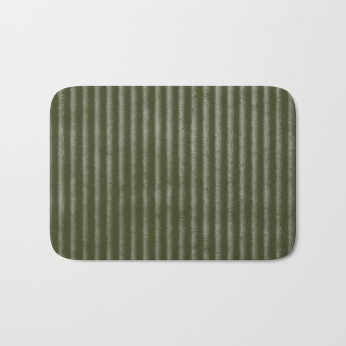 Ribbed (Olive Green) Bath Mat Gallery Image 1