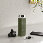 Ribbed (Olive Green) Water Bottle Gallery Image 4