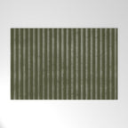 Ribbed (Olive Green) Welcome Mat Gallery Image 1