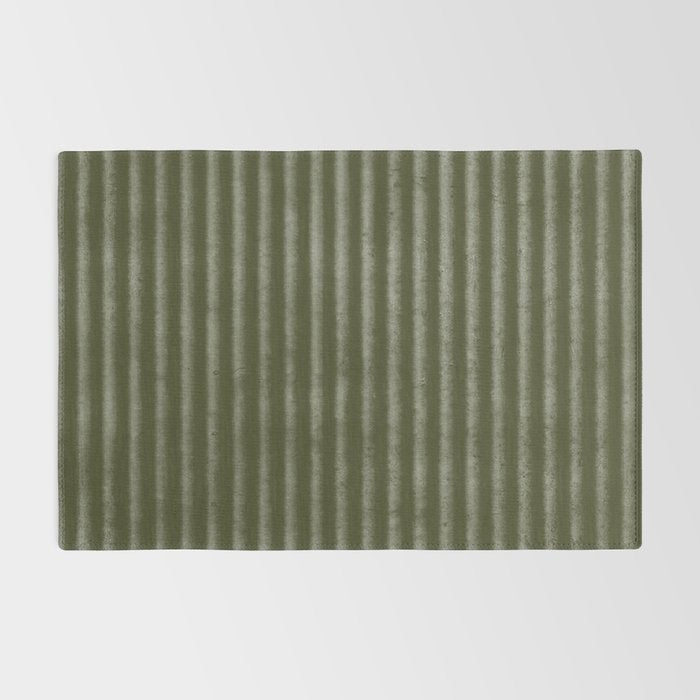 Ribbed (Olive Green) Rug Gallery Image 2