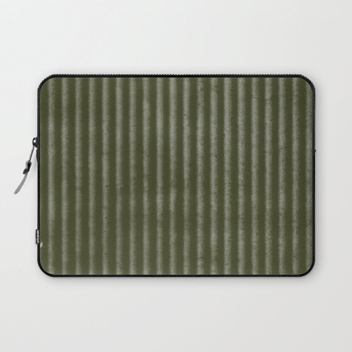 Ribbed (Olive Green) Laptop Sleeve Gallery Image 1