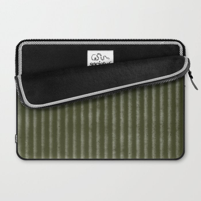 Ribbed (Olive Green) Laptop Sleeve Gallery Image 2