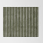 Ribbed (Olive Green) Throw Blanket Gallery Image 2