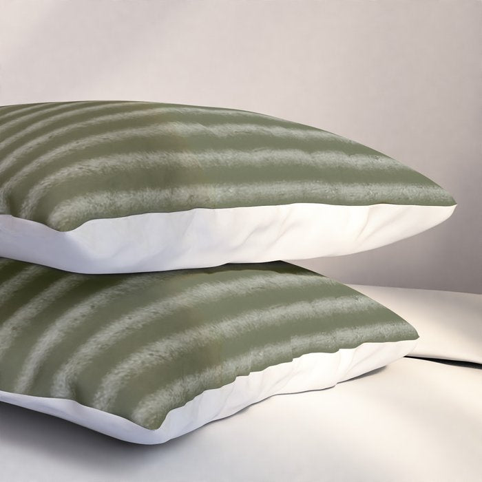 Ribbed (Olive Green) Pillow Sham Gallery Image 3