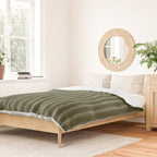 Ribbed (Olive Green) Duvet Cover Gallery Image 2