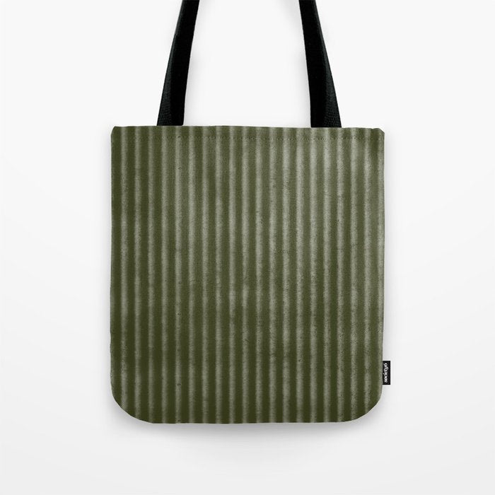 Ribbed (Olive Green) Tote Bag Gallery Image 1