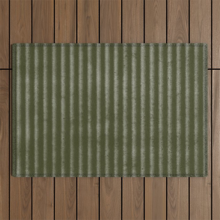 Ribbed (Olive Green) Outdoor Rug Gallery Image 1