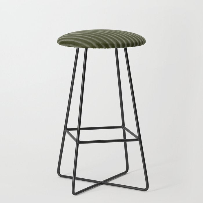 Ribbed (Olive Green) Stool Gallery Image 1