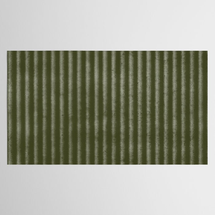 Ribbed (Olive Green) Tablecloth Gallery Image 2