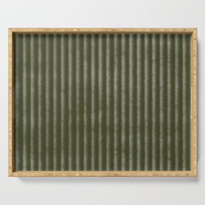 Ribbed (Olive Green) Serving Tray Gallery Image 1