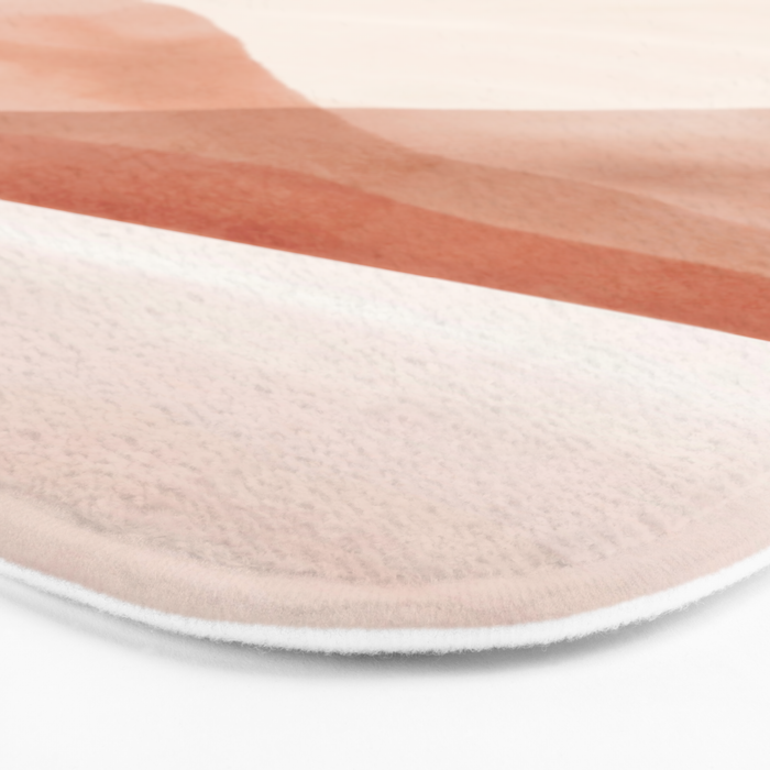 Warm watercolor abstract landscape Bath Mat Gallery Image 3