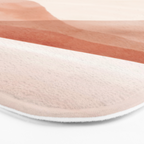 Warm watercolor abstract landscape Bath Mat Gallery Image 3