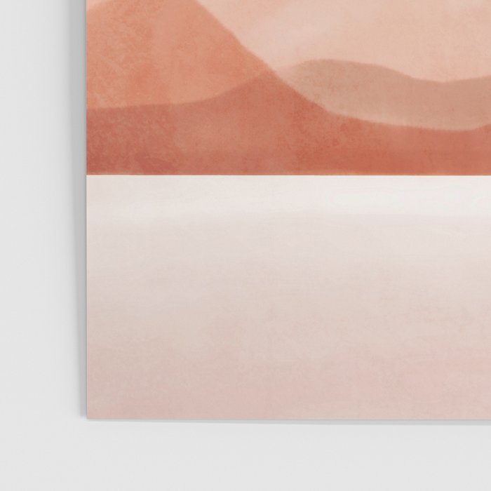 Warm watercolor abstract landscape Poster Gallery Image 3
