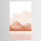 Warm watercolor abstract landscape Tablecloth Gallery Image 2