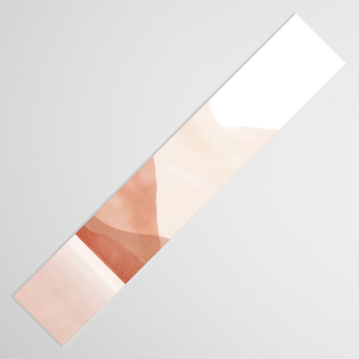 Warm watercolor abstract landscape Table Runner Gallery Image 3