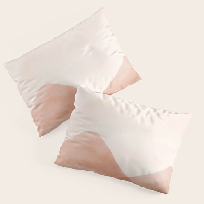 Warm watercolor abstract landscape Pillow Sham Gallery Image 1