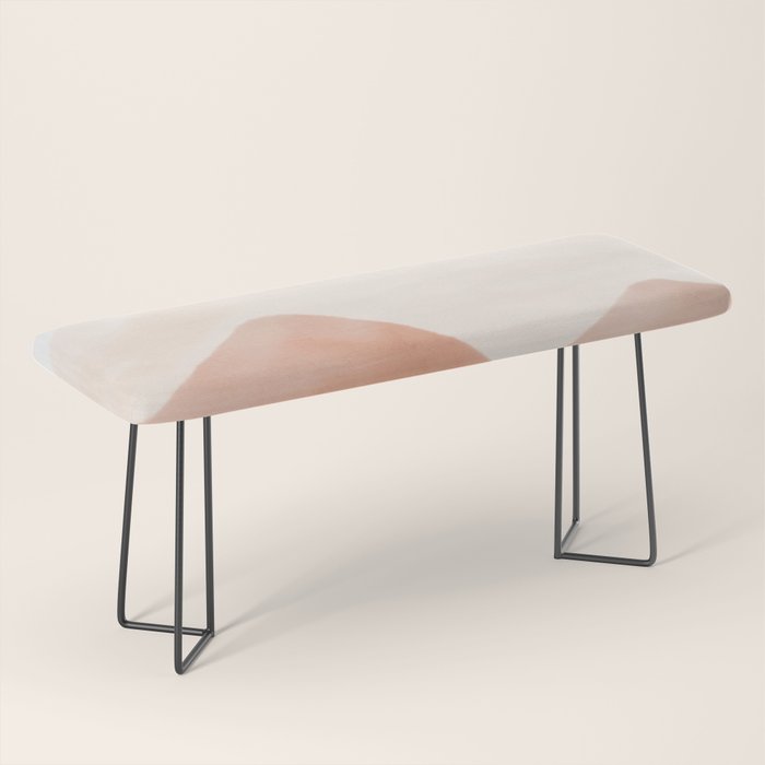 Warm watercolor abstract landscape Bench Gallery Image 1