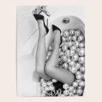 Female Disco Legs - Black White Photography - Photograph Poster Gallery Image 4