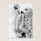 Female Disco Legs - Black White Photography - Photograph Stationery Card Gallery Image 2